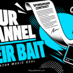 A sponsorship contract becomes a fishing hook catching a video player