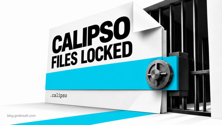 A document marked .calipso forms a locked archive door.