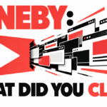 A Cineby cinema ticket with a Play symbol unfolds into a chain of browser windows.