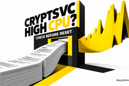A document verification checkpoint turns a stack of catalog pages into a CPU activity spike.