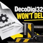 DecoDigi32.exe file caught in a clamp with the question Won’t delete?