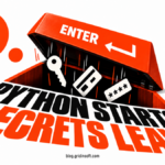 An ENTER key opens a trapdoor beneath access keys when Python starts.