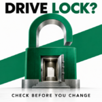 An open green padlock forms a vault doorway around a document