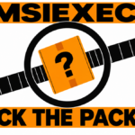 A package with a question mark passing through an inspection ring, with the words MSIEXEC: CHECK THE PACKAGE.