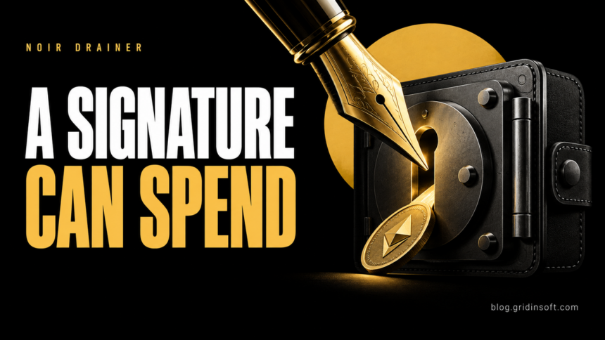 A golden pen opens a wallet vault like a permission key