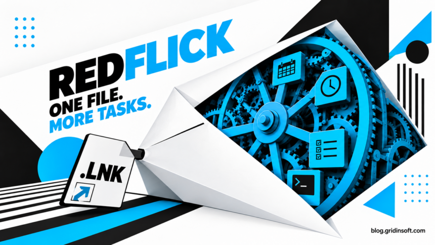 An invitation envelope opens a Windows task mechanism