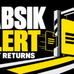 Sabsik alert with a yellow file at a quarantine gate and another copy appearing behind it.