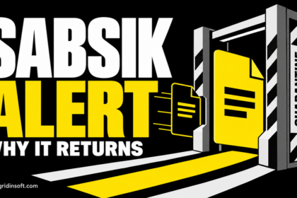 Sabsik alert with a yellow file at a quarantine gate and another copy appearing behind it.