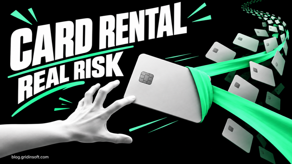 A bank card pulled away from its holder illustrates the risk of lending account access.